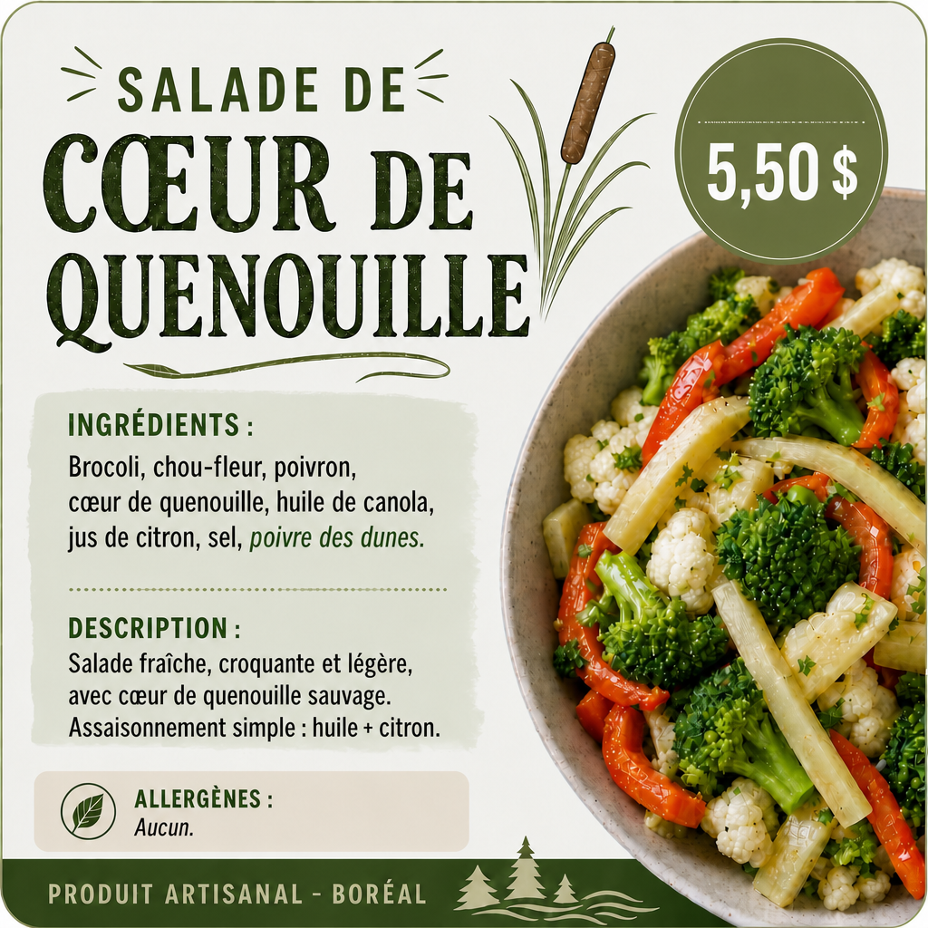 salade de quenouille
